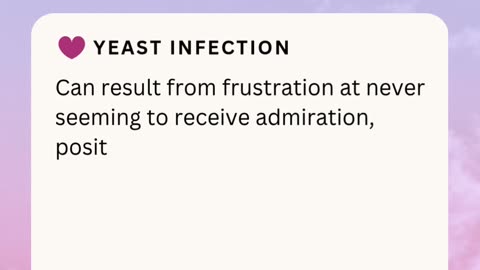 YEAST INFECTION ❤️