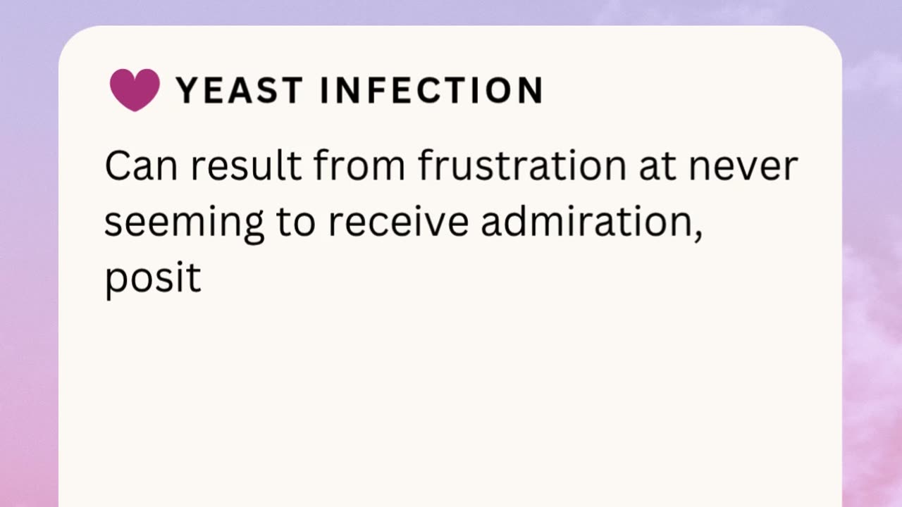YEAST INFECTION ❤️