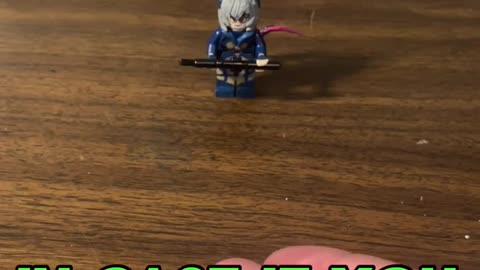 I built @Saruei out of Lego for her birthday!!! #lego #vtuber #saruei #birthday