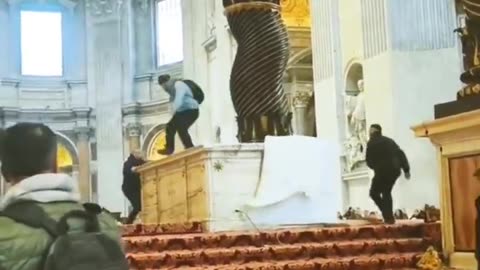 Christians are under attack. A non-Italian citizen (February 7) breaks into St. Peter's Basilica
