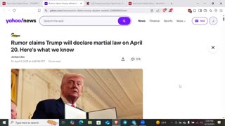 RUMORS Say that Trump Will Declare Martial Law April 20th
