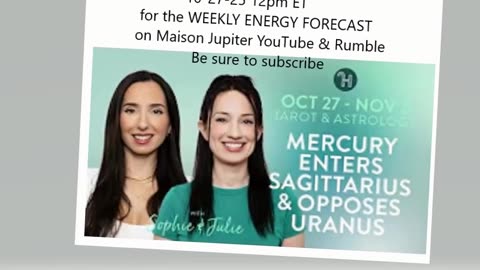 Weekly Energy Forecast Maison Jupiter