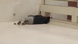 Was sleeping man with black and white shoe soles part of Operation Crazy Cooker?