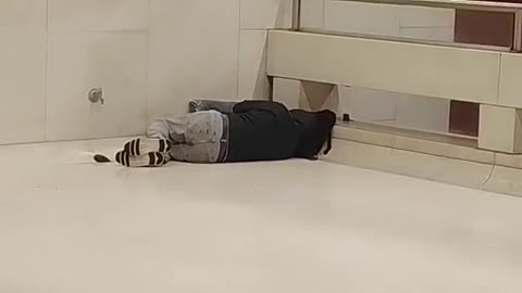 Was sleeping man with black and white shoe soles part of Operation Crazy Cooker?