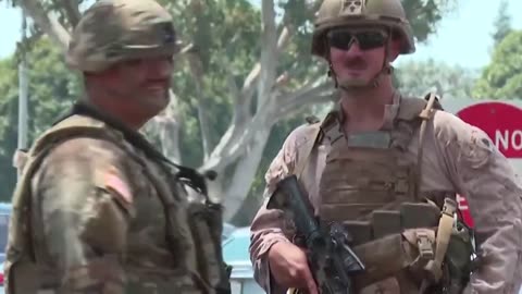 United States Marines Carry Out The First Known Detention of a Civilian in LOS ANGELES