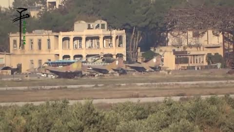 Syrian War Aleppo (Nairab) airbase Rebels TOW ATGM vs Mig-23 hit (Hazzm Movement) 2014.11.07