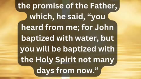 Journey of faith and spiritual growth Acts 1:4-5 Daily Bible Verse