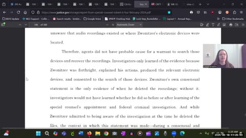 V 17 Robert Hur Classified Documents Report