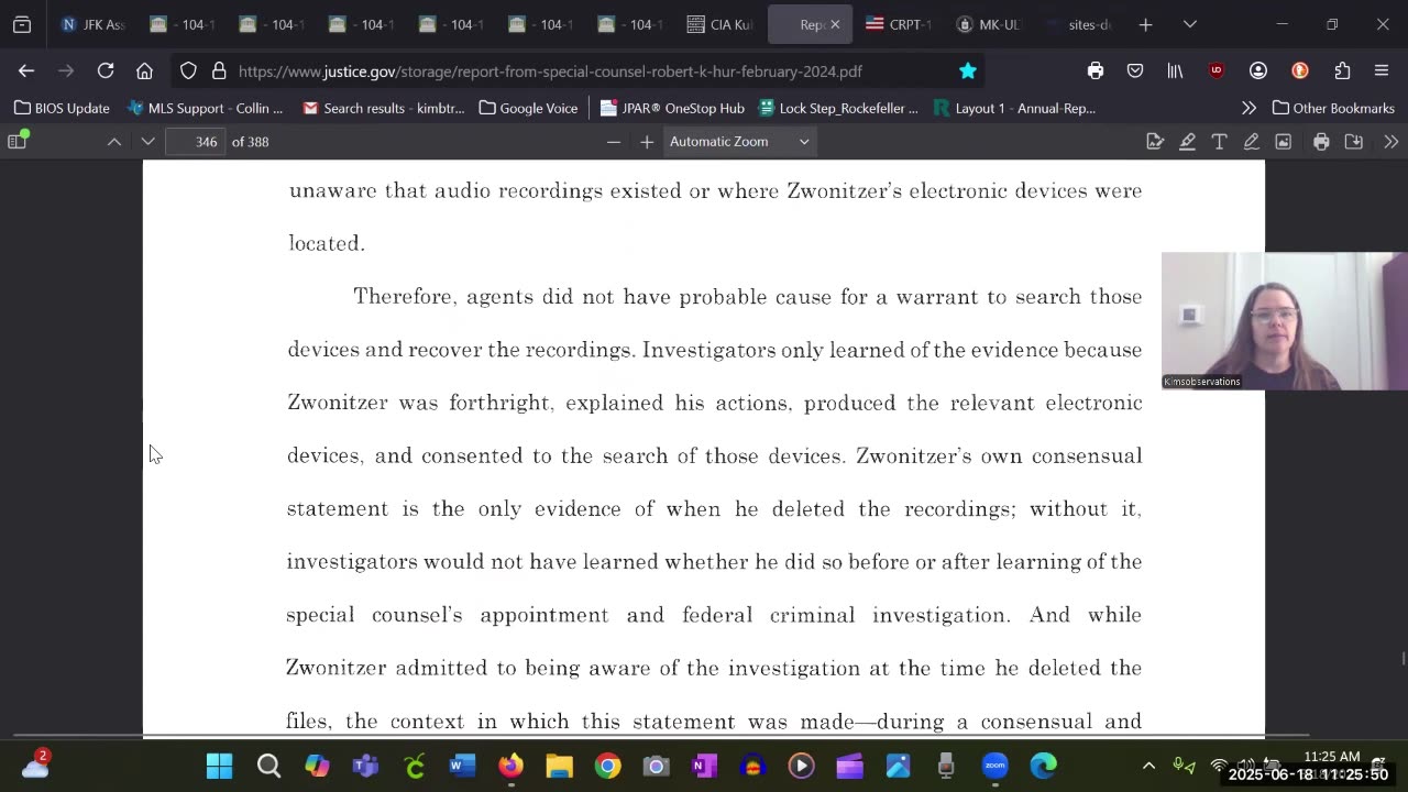 V 17 Robert Hur Classified Documents Report