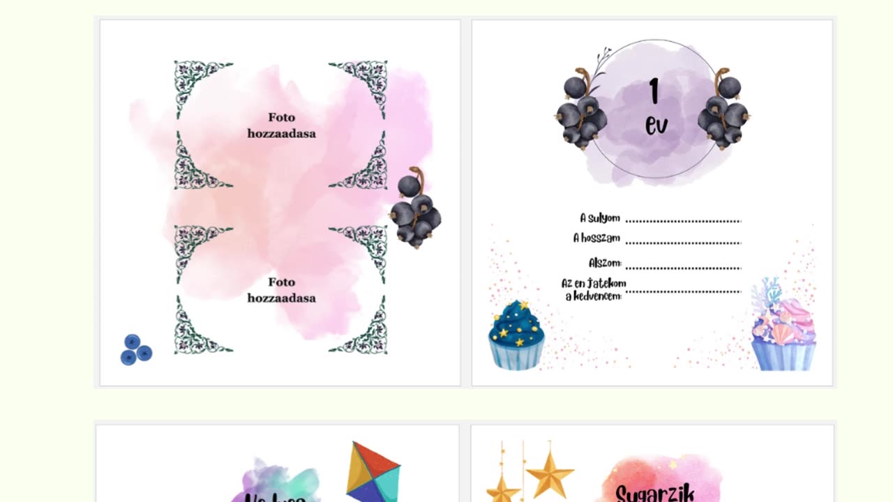 A gyermekem története : Babanapló: Baby Memory Book