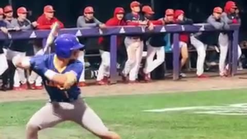 Must Watch: OVERSIZED freshman launches ball into outer space ￼ #baseball #mlb #