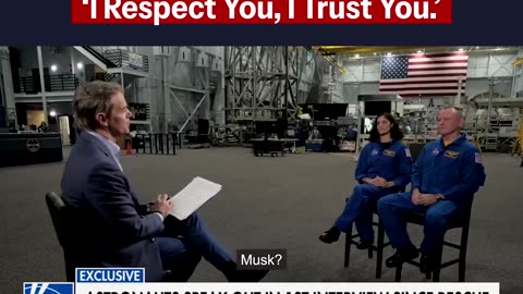 NASA Astronauts give POTUS and Elon Musk a message of thanks