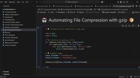 How to Compress a File Using Python | Gzip File Compression
