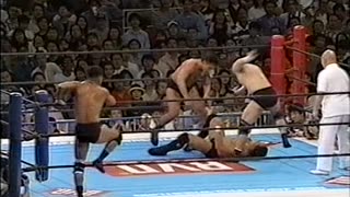 (1996.04.29) Koji Kanemoto & Shinjiro Otani vs Yuji Nagata & Tokimitsu Ishizawa - NJPW