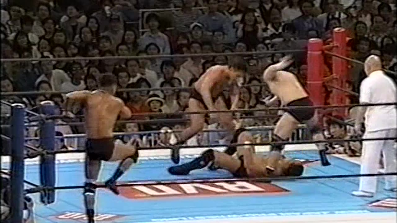 (1996.04.29) Koji Kanemoto & Shinjiro Otani vs Yuji Nagata & Tokimitsu Ishizawa - NJPW