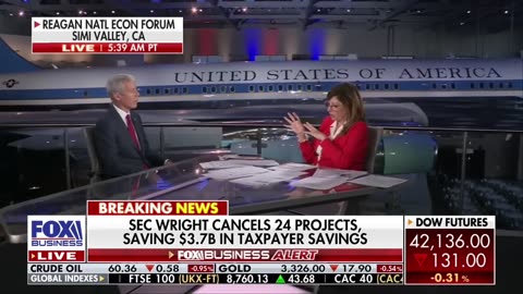 Energy Secretary's statement astounded Bartiromo.
