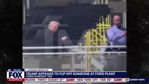 Trump Appears to Flip Off Ford Worker During Heated Exchange