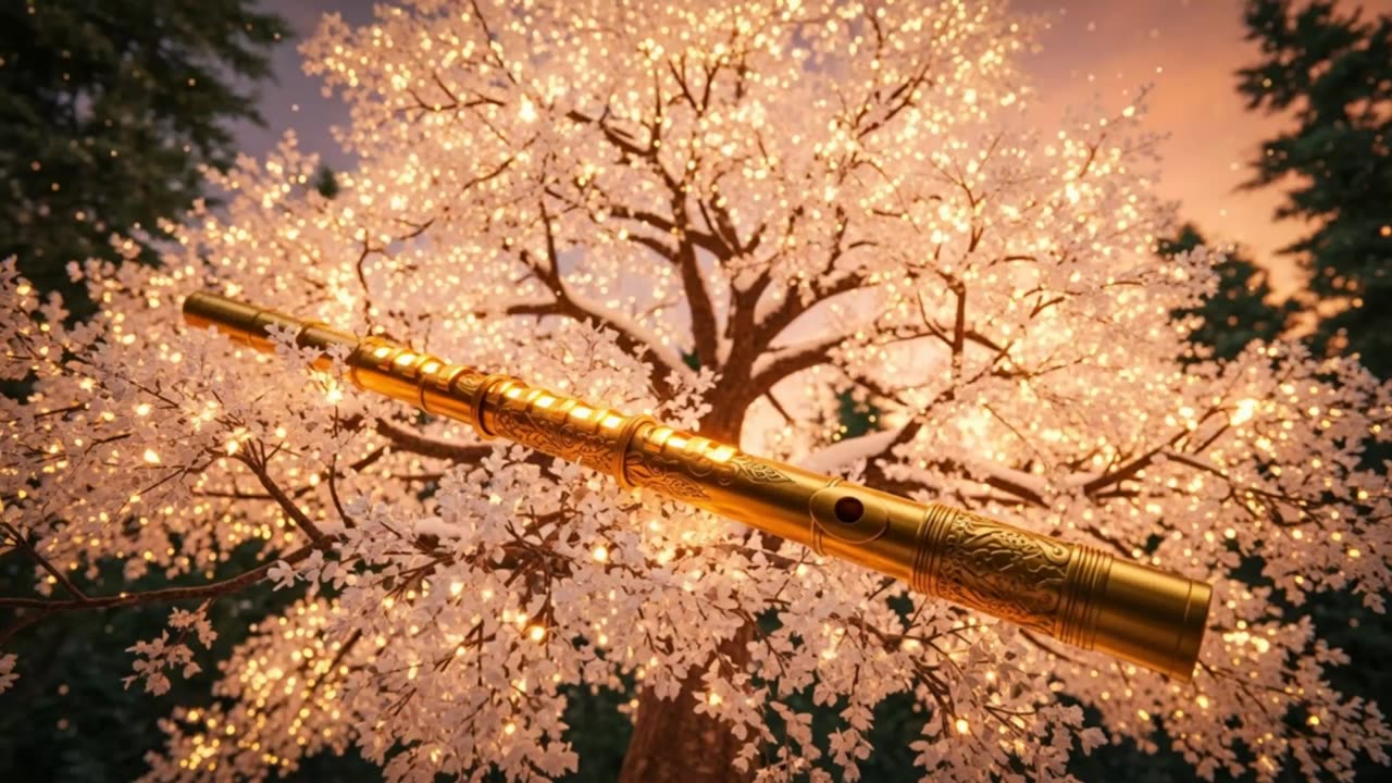 Zen Flute Melodies for a Peaceful Winter Evening | Relaxing Instrumental Music for Calm & Focus