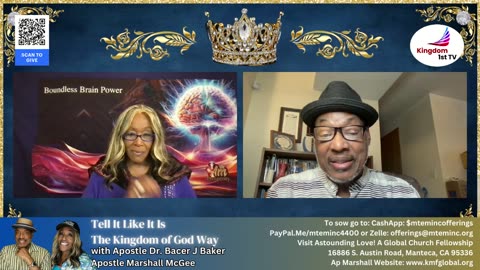 Tell It Like It Is: The Kingdom of God Way with Apostle Dr. Bacer J Baker