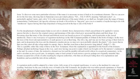 The Sacred Mushroom and the Cross by John M. Allegro - Chp 5, as read by Adam Hull
