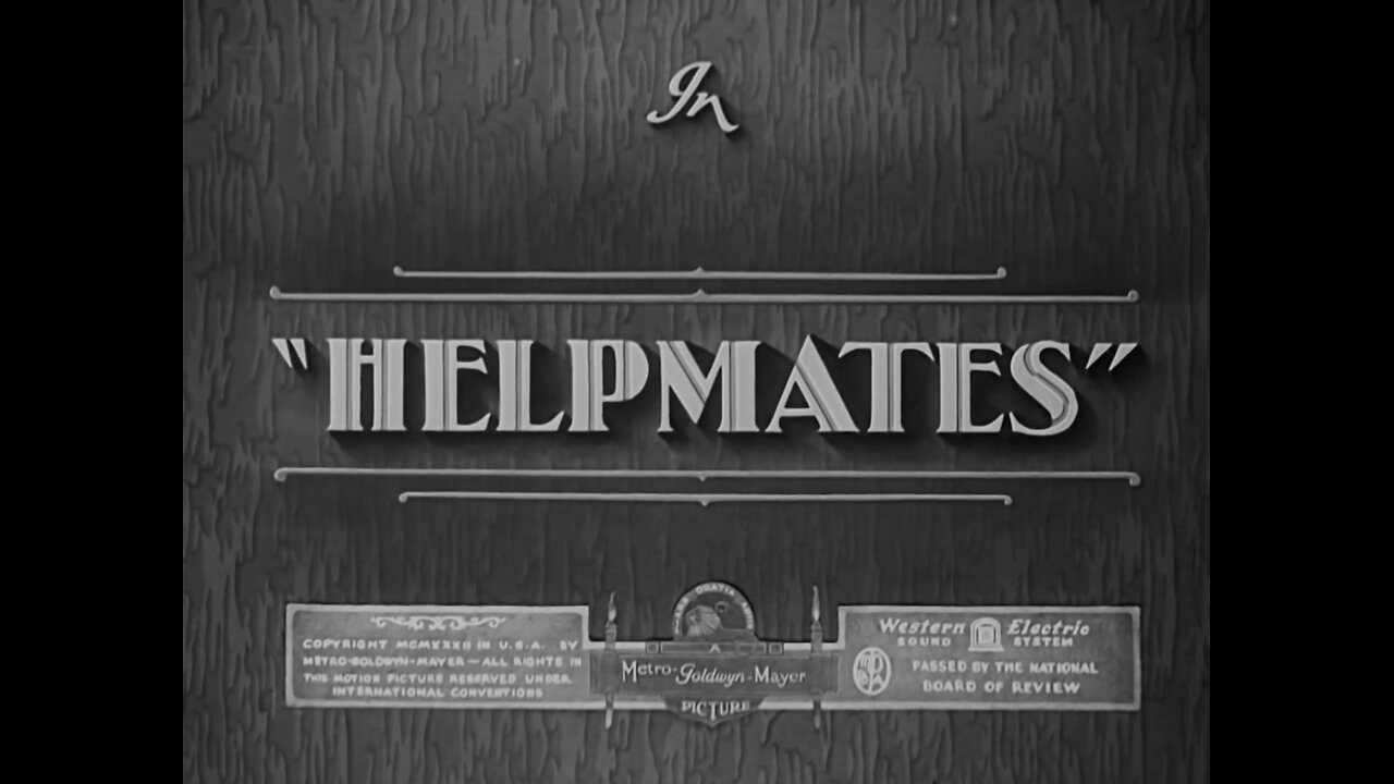 Laurel and Hardy - Helpmates (1932)