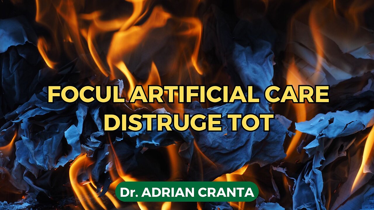 Focul artificial care distruge tot