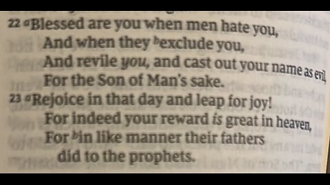 ST7 - Luke 6:22 - "Blessed are ye when men hate you" edition