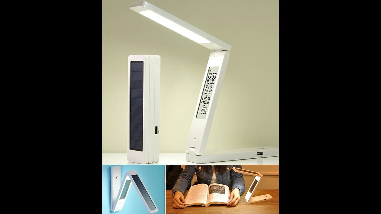 Innovative Portable & Foldable Solar Powered LED Lamp