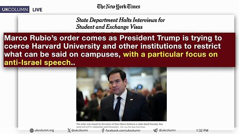 Recent Developments on U.S. Visa Policies and Free Speech | UK Column News