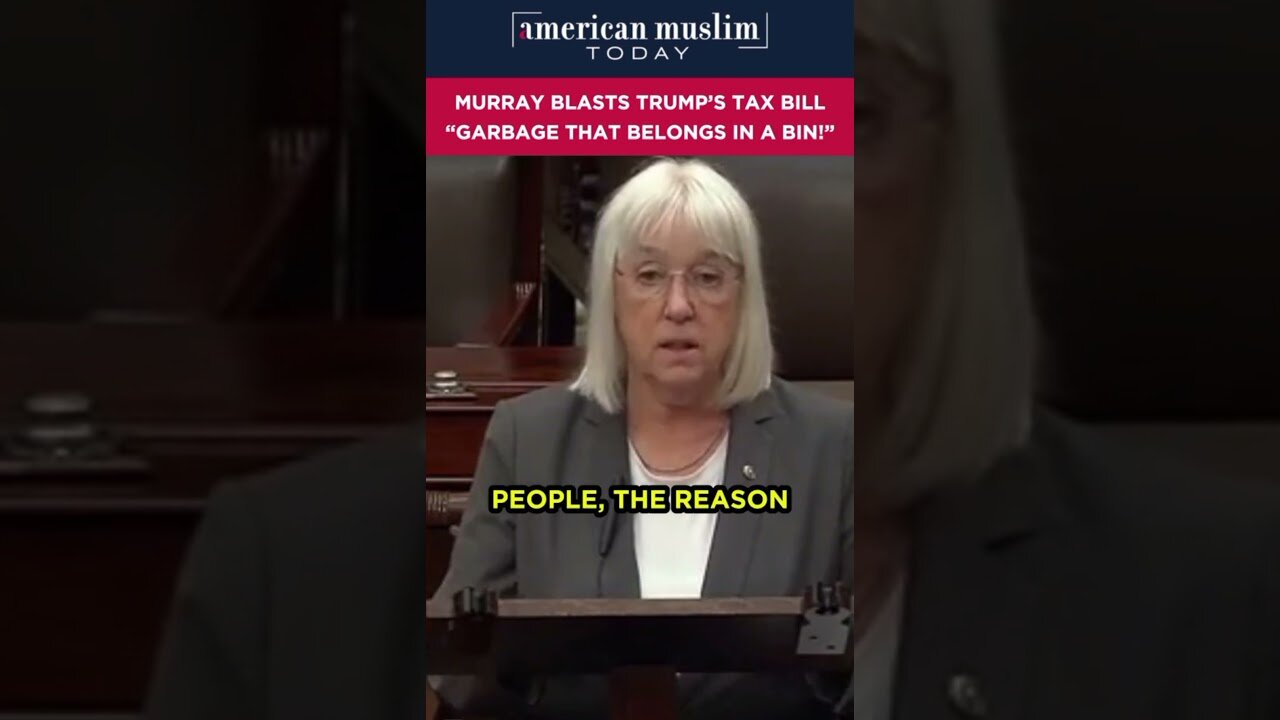 Murray blasts Trump's tax bill 'garbage that belongs in a bin!'.