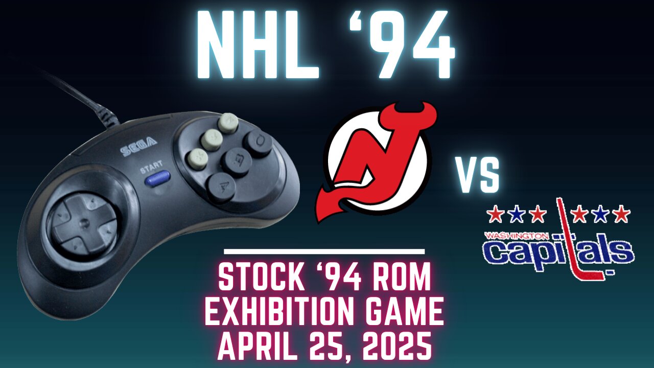 NHL '94: Devils (Len the Lengend) at Capitals (Sheehy) {Genesis} - Exhibition 122