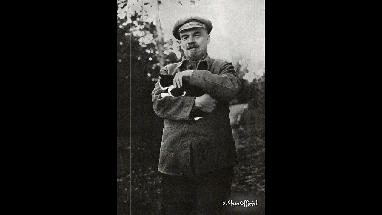 Vladimir Lenin And His Cat / 1922 Rarest Restored Footage #russia #history #photography #россия #lenin