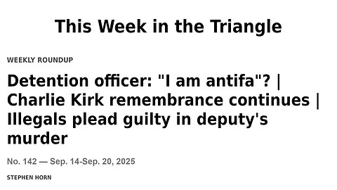 This Week in the Triangle: Detention officer claims antifa affiliation