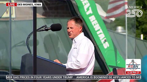 FULL SPEECH: Iowa State Fair CEO Jeremy Parsons Speaks at the Trump Rally in Des Moines, IA - 7/3/25