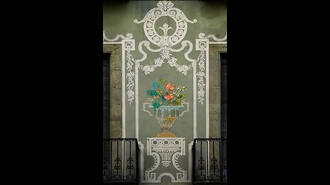 Jarrón floral de pared