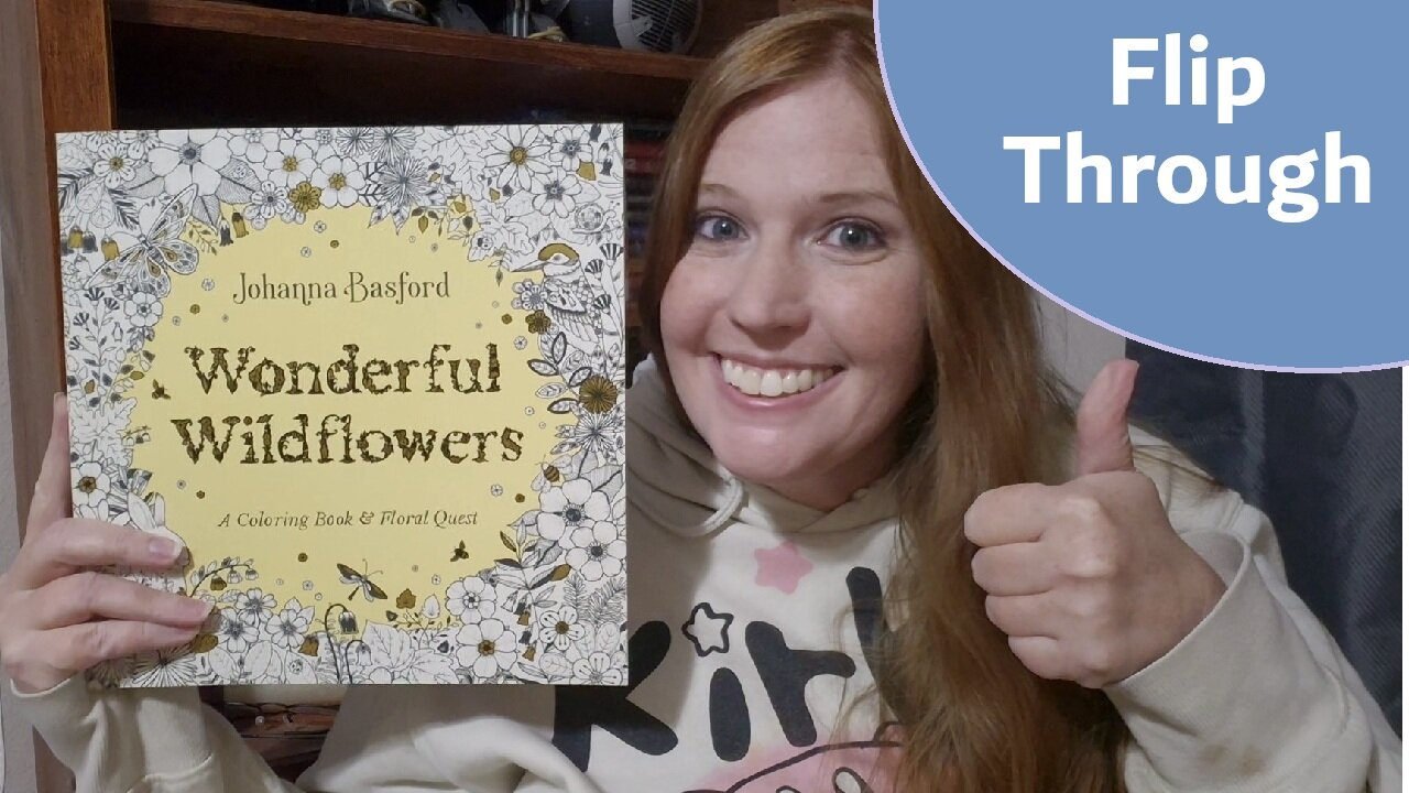 Just Released! Johanna Basford Wonderful Wildflowers 🌼 Full Flip Through (New Coloring Book!)
