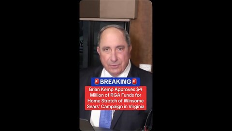 Brian Kemp Approves $4 Million of RGA Funds for Home Stretch of Winsome Sears’ Campaign in Virginia