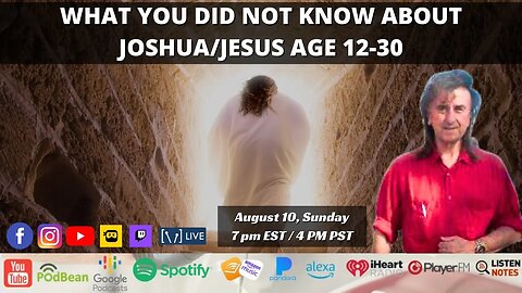 What you did not know about Joshua/Jesus age 12-30