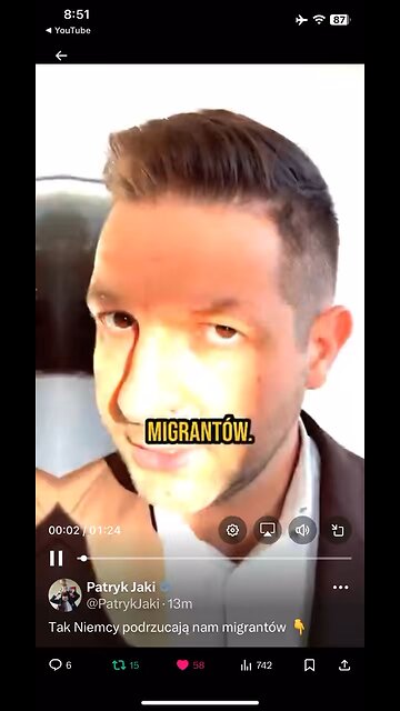 In Polish : German police is dropping illegal migrants to Polish border