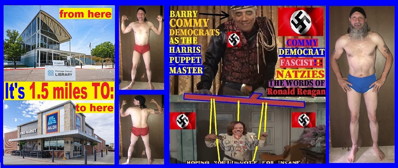 Jogged & walked to Aldi from the portage Library its 1.5 miles! Kamala LAST 107 days!