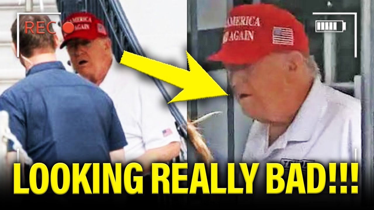 Trump SURFACES and LOOKS AWFUL on DISASTER SATURDAY