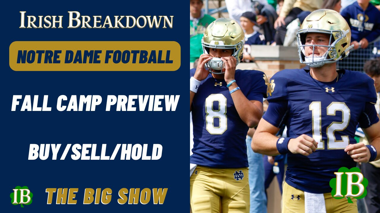 Notre Dame Fall Camp Preview - Buy/Sell/Hold