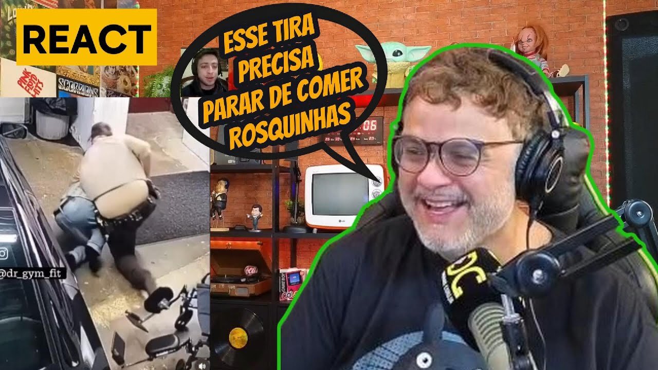 REACT: DIGUINHO REAGINDO A TRETA DE UM TIRA COM UM PRISIONEIRO (25.10.2024 #1)