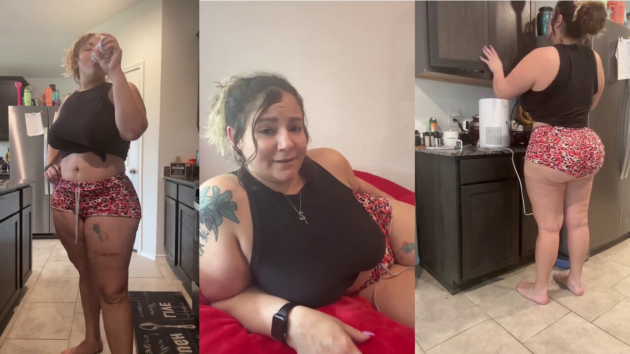 Best Hot Curvy Big Booty Plus Size Shows COZY Routine in the Kitchen • The Ultimate Comfort Vibes