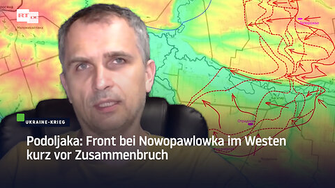 Podoljaka: Front bei Nowopawlowka im Westen kurz vor Zusammenbruch