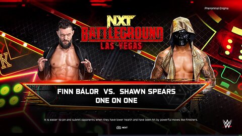 WWE 2k25 Finn Balor vs Shawn Spears