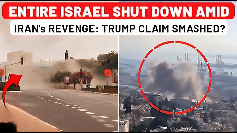 Entire Israel Shut Down Amid Iran s Revenge Attack While Trump Claims Israel Safer As US Bombed Iran