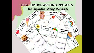 Creative Writing Prompts | Descriptive Writing Prompts | Kids Descriptive Writing Worksheets
