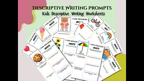 Creative Writing Prompts | Descriptive Writing Prompts | Kids Descriptive Writing Worksheets
