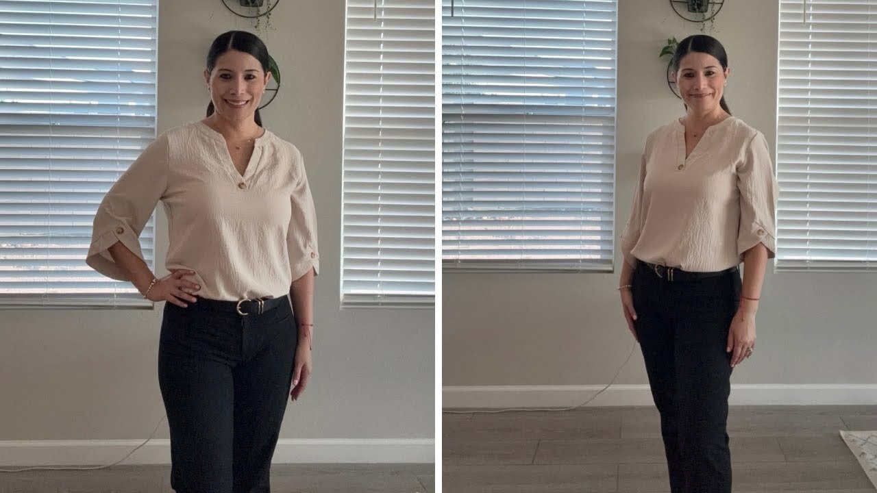 See why I love this V neck blouse.